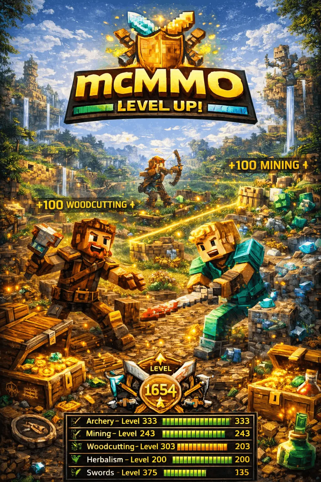 Best McMMO servers list banner