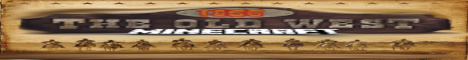 1860 Old West Minecraft Server banner