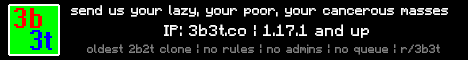 3b3t Minecraft Server banner
