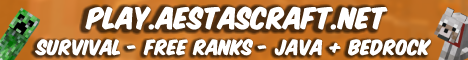 AestasCraft Minecraft Server banner