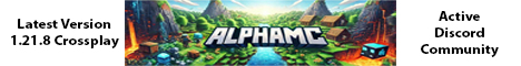 Alpha MC Minecraft Server banner