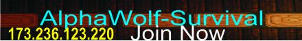 AlphaWolf-Survival Minecraft Server banner