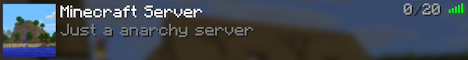 Anarchy/Survival Minecraft Server banner
