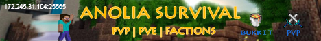 Anolia PVP/PVE & Arcade Minecraft Server banner