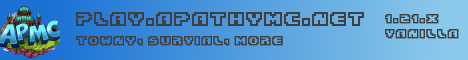 Apathy MC Minecraft Server banner