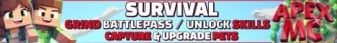 ApexMC Minecraft Server banner