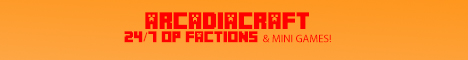 ArcadiaCraft Minecraft Server banner