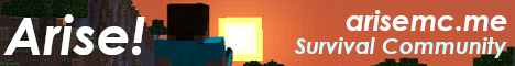 Arise Survival Minecraft Server banner