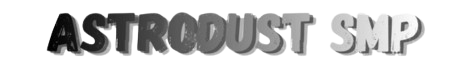Astrodust SMP Minecraft Server banner