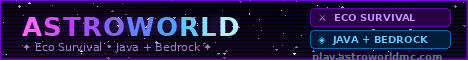 Astroworld Minecraft Server banner