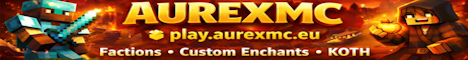 AurexMC - Competitive Factions BRAND NEW! Minecraft Server banner