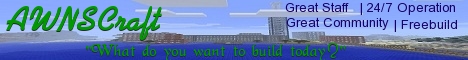 AWNSCraft Minecraft Server banner