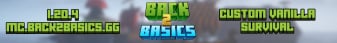 Back2Basics Minecraft Server banner