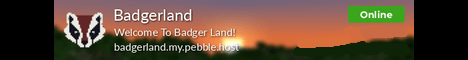 Badgerland Minecraft Server banner