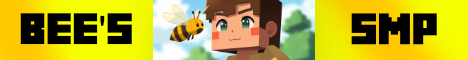 Bees multiplayer Minecraft Server banner