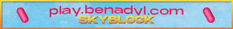 Benadyl Skyblock Minecraft Server banner
