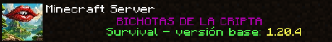 Bichotas de la cripta. Minecraft Server banner