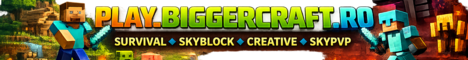 BiggerCraft Minecraft Server banner