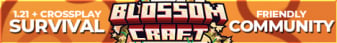 BlossomCraft Minecraft Server banner