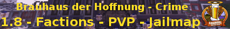 Brauhaus der Hoffnung | Crime-Server Minecraft Server banner