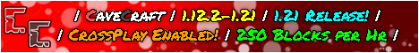 Cave Craft Minecraft Server banner