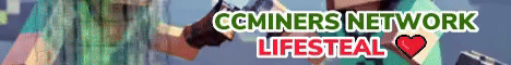 Cc Miners Network Minecraft Server banner