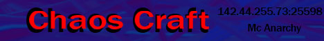 Chaoscraft Minecraft Server banner