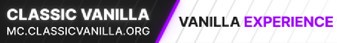 Classic Vanilla Minecraft Server banner