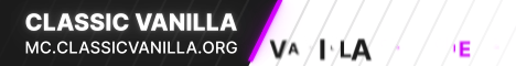 Classic Vanilla Minecraft Server banner