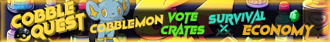 CobbleQuest Minecraft Server banner