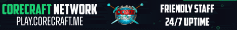 CoreCraft Network Minecraft Server banner