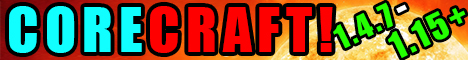 CoreCraft (online currently) Minecraft Server banner