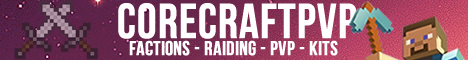 CoreCraft PVP Minecraft Server banner
