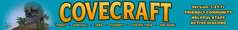 Cove Craft Minecraft Server banner