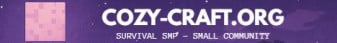 Cozy-Craft.org Minecraft Server banner
