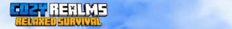 Cozy Realms Minecraft Server banner