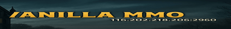 Cozy Vanilla MMO Minecraft Server banner