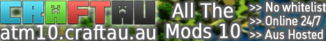 CraftAU - All The Mods 10 Minecraft Server banner