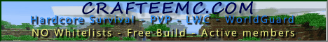 Crafteemc Minecraft Server banner
