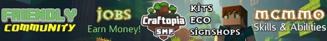 CraftopiaSMP Minecraft Server banner