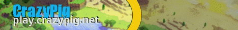 CrazyPig Family Friendly Minecraft Minecraft Server banner