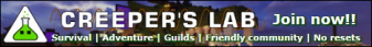Creepers Lab Minecraft Server banner