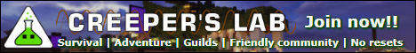 Creepers Lab Minecraft Server banner