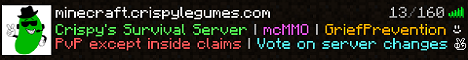 Crispys Survival World Minecraft Server banner