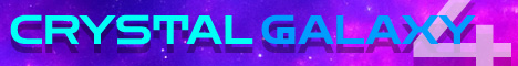 Crystal Galaxy Minecraft Server banner