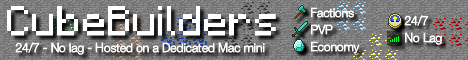 CubeBuilders Minecraft Server banner