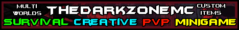 DarkZoneMC Minecraft Server banner