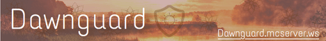 Dawnguard Minecraft Server banner