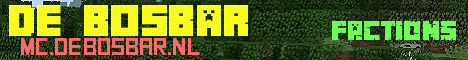 De Bosbar Minecraft Server banner