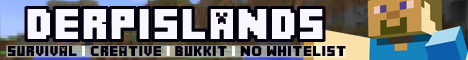 Derp Islands Minecraft Server banner